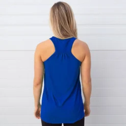 Pickleball Flowy Racerback Tank Top - Serve's Up 6 Pickleball Flowy Racerback Tank Top - Serve's Up -Sport Play Mode CTS BLUE FLOWY BACK 3