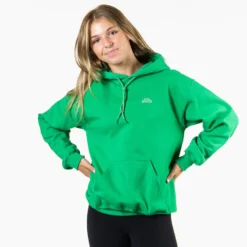 Basketball Hooded Sweatshirt - Basketball's My Favorite (Back Design) -Sport Play Mode CTS LOGO GREEN FEMALE