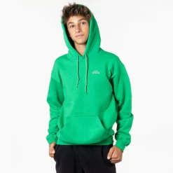 Basketball Hooded Sweatshirt - Basketball's My Favorite (Back Design) -Sport Play Mode CTS LOGO GREEN MALE