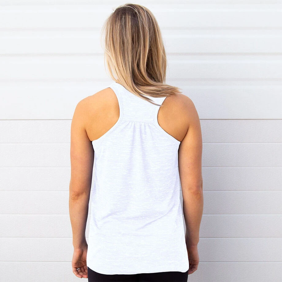 Flowy Racerback Tank Top - She Believed 3 Flowy Racerback Tank Top - She Believed - Image 3