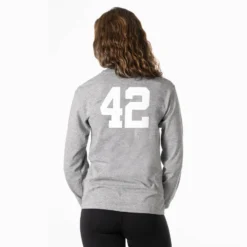 Soccer Tshirt Long Sleeve - Belle Of The Ball -Sport Play Mode FEMALE GRAY LSTEE NUMBER 4