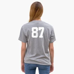 Hockey Short Sleeve T-Shirt - Hockey Mom Sticks 5 Hockey Short Sleeve T-Shirt - Hockey Mom Sticks -Sport Play Mode FEMALE GRAYSSTEE NUMBER