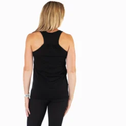 Pickleball Flowy Racerback Tank Top - This Is My Dinking Shirt -Sport Play Mode GFAR BLACK FLOWY BACK 5