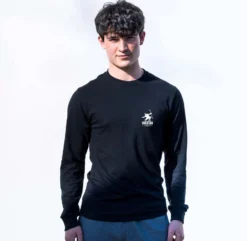 Hockey Tshirt Long Sleeve - Dangle Snipe Celly Player (Back Design) 8 Hockey Tshirt Long Sleeve - Dangle Snipe Celly Player (Back Design) -Sport Play Mode HOCKEY LS MALE BLACK FRONT