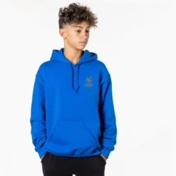 Hockey Hooded Sweatshirt - All Weekend Hockey (Back Design) -Sport Play Mode HOCKEY SWEATSHIRT MALE ROYAL FRONT 2