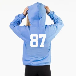 Girls Lacrosse Hooded Sweatshirt - Lax Elephant 9 Girls Lacrosse Hooded Sweatshirt - Lax Elephant -Sport Play Mode HOODED SWEATSHIRT CAROLINA BACK GIRLS NUMBER 1