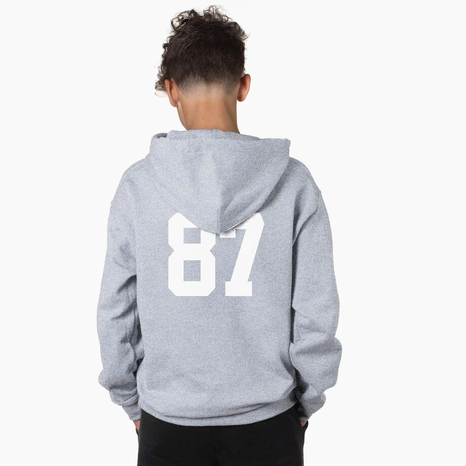 Guys Lacrosse Hooded Sweatshirt - Dodge Snipe Celly 3 Guys Lacrosse Hooded Sweatshirt - Dodge Snipe Celly - Image 3