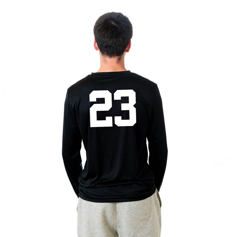 Hockey Long Sleeve Performance Tee - Dangle Snipe Celly Words 4 Hockey Long Sleeve Performance Tee - Dangle Snipe Celly Words - Image 4