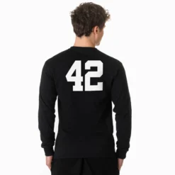 T-Shirt Long Sleeve - Don’t Feed The Goalie 7 T-Shirt Long Sleeve - Don’t Feed The Goalie -Sport Play Mode MALE BLACK LSTEE NUMBER 2