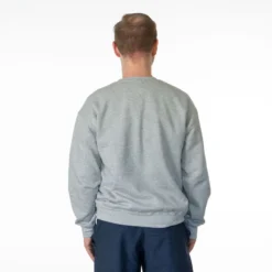 Pickleball Crewneck Sweatshirt - I'd Rather Be Playing Pickleball -Sport Play Mode Male Crewneck Back Gray Blank