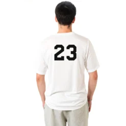Basketball Short Sleeve Performance Tee - Nothin But Net -Sport Play Mode SSTECH M WHITE NUMBER 10