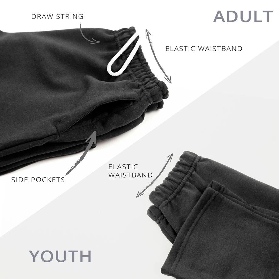 Hockey Fleece Sweatpants - Eat Sleep Hockey 4 Hockey Fleece Sweatpants - Eat Sleep Hockey - Image 4