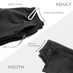 Soccer Fleece Sweatpants - Soccer Love -Sport Play Mode SWEATPANTS BLACK DETAILS 8