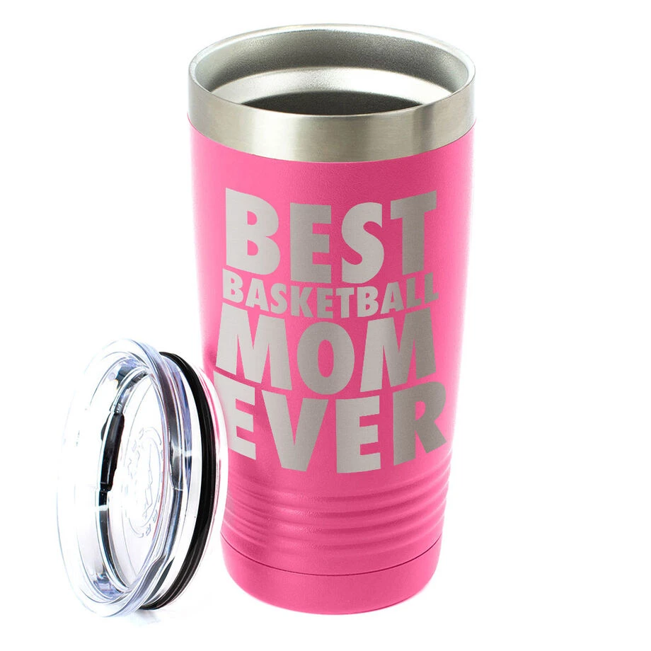 Basketball 20 Oz. Double Insulated Tumbler - Mom 2 Basketball 20 Oz. Double Insulated Tumbler - Mom - Image 2