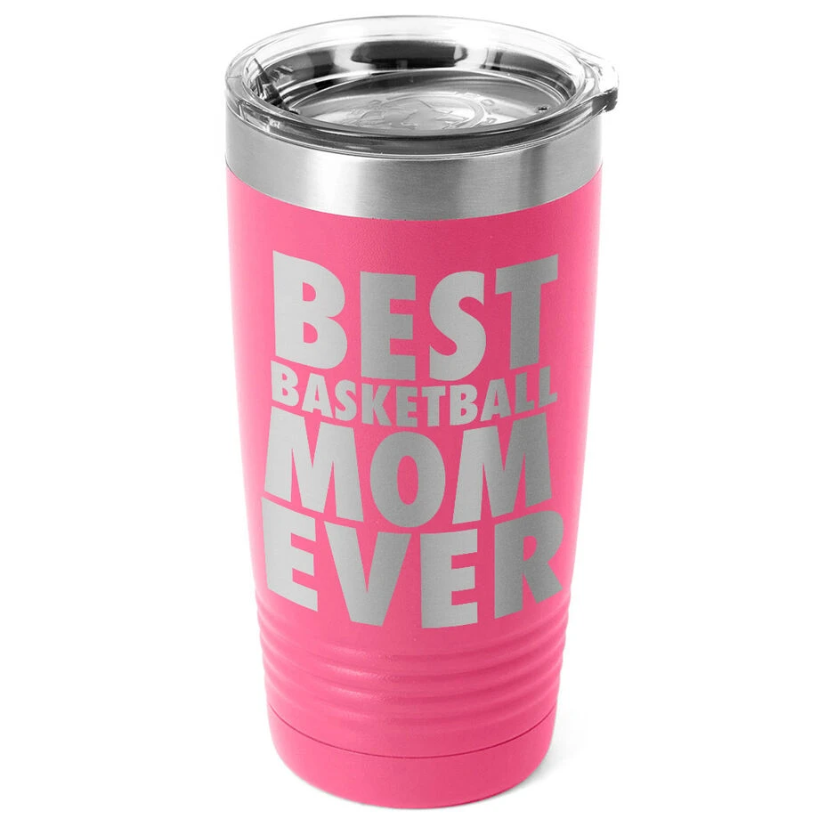 Basketball 20 Oz. Double Insulated Tumbler - Mom 1 Basketball 20 Oz. Double Insulated Tumbler - Mom