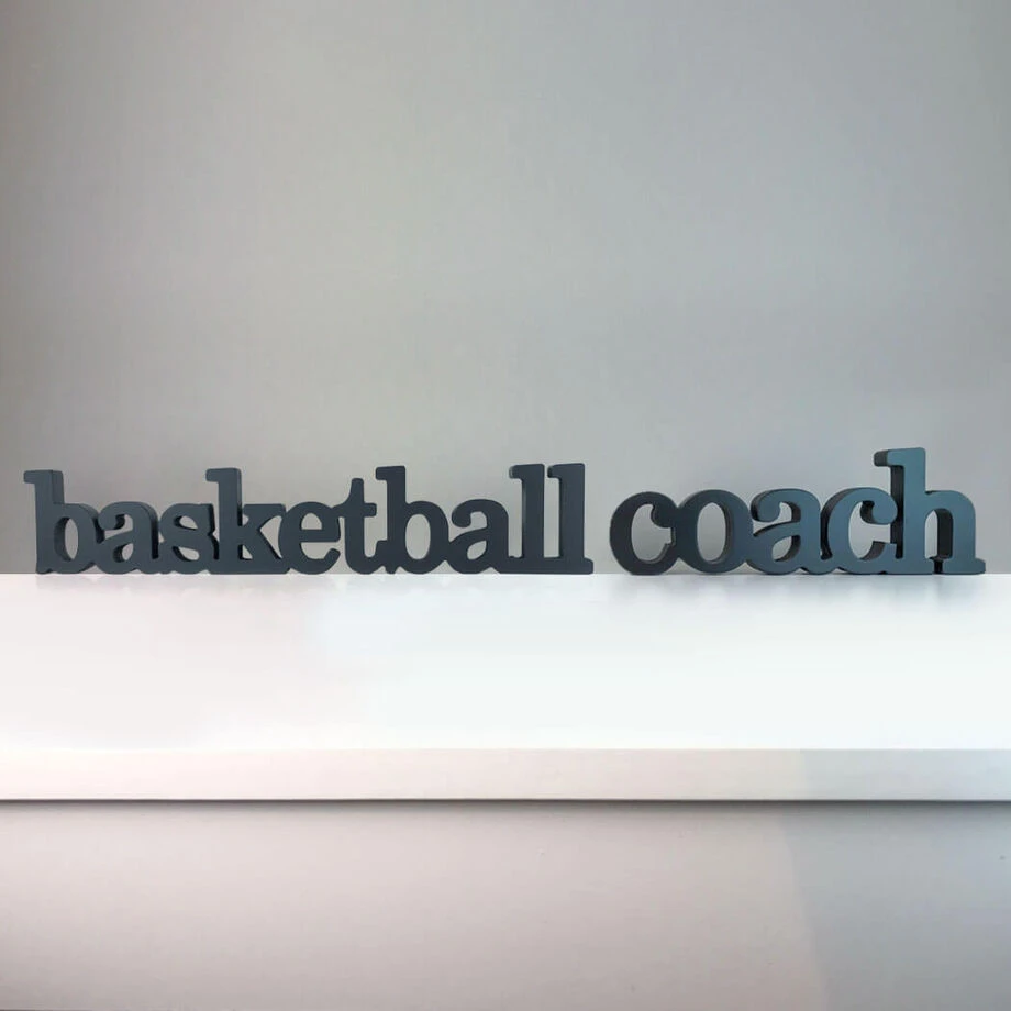 Basketball Coach Wood Words 2 Basketball Coach Wood Words - Image 2