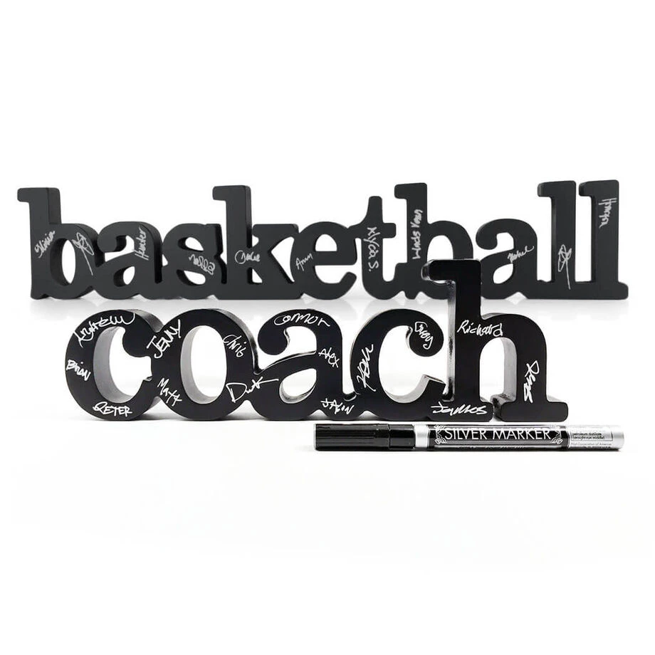 Basketball Coach Wood Words Ready To Autograph 1 Basketball Coach Wood Words Ready To Autograph