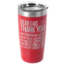Basketball 20 Oz. Double Insulated Tumbler - Dear Dad