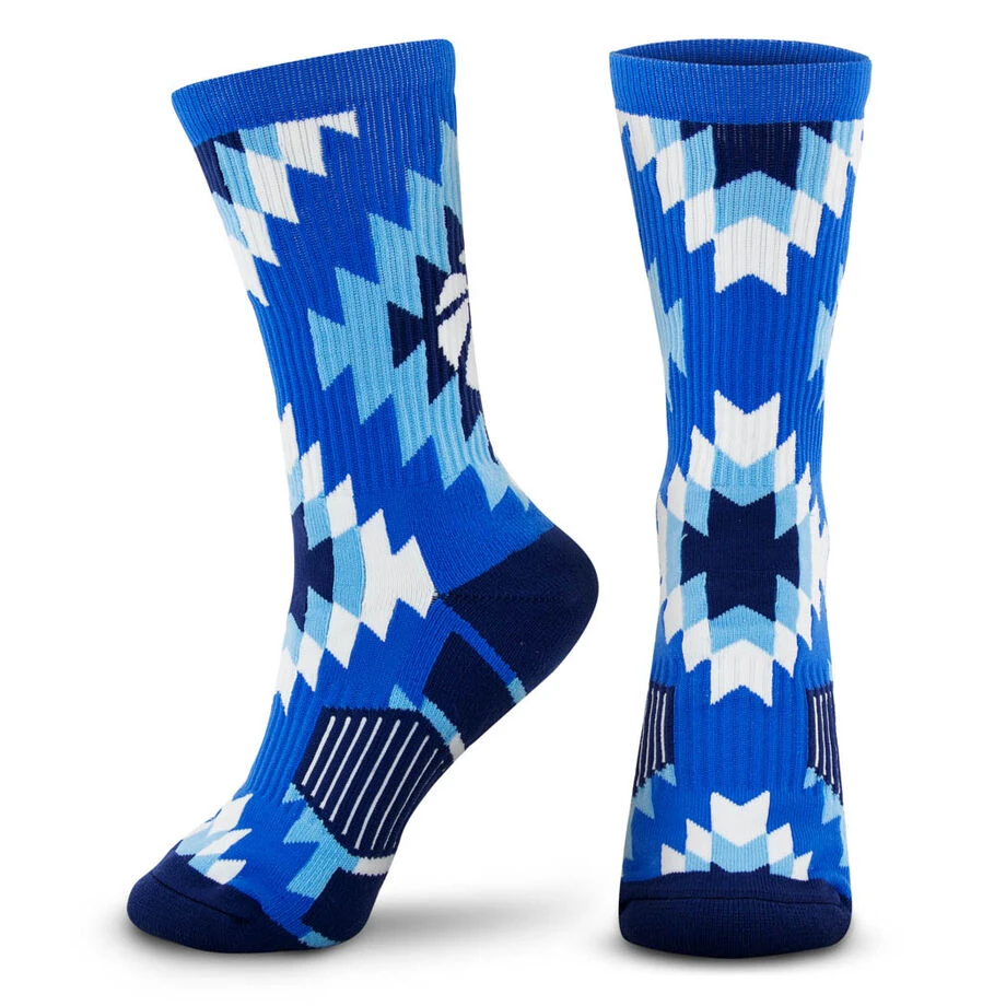 Basketball Woven Mid-Calf Sock Set - Aztec Trio 4 Basketball Woven Mid-Calf Sock Set - Aztec Trio - Image 4