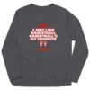 Basketball Long Sleeve Performance Tee - Basketball's My Favorite