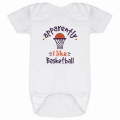 Basketball Baby One-Piece - Apparently, I Like Basketball