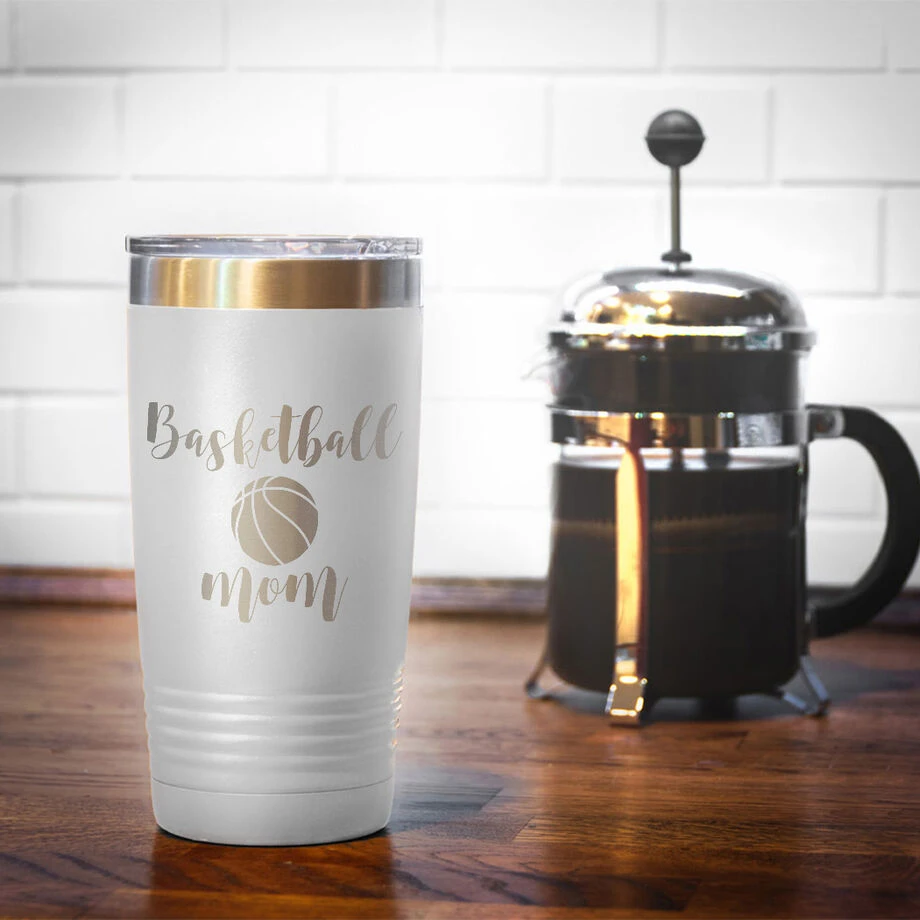 Basketball 20oz. Double Insulated Tumbler - Basketball Mom 6 Basketball 20oz. Double Insulated Tumbler - Basketball Mom - Image 6
