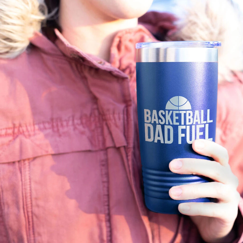Basketball 20oz. Double Insulated Tumbler - Basketball Dad Fuel 3 Basketball 20oz. Double Insulated Tumbler - Basketball Dad Fuel - Image 3