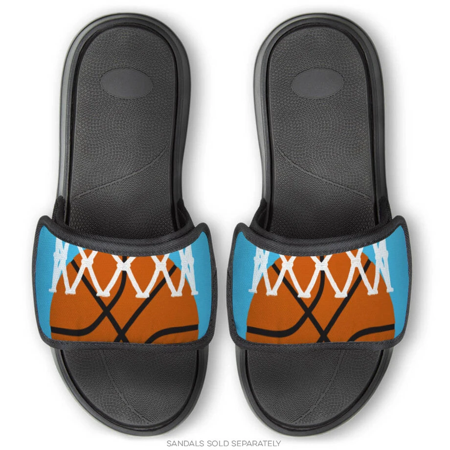 Basketball Repwell® Sandal Straps - Ball In Net 2 Basketball Repwell® Sandal Straps - Ball In Net - Image 2