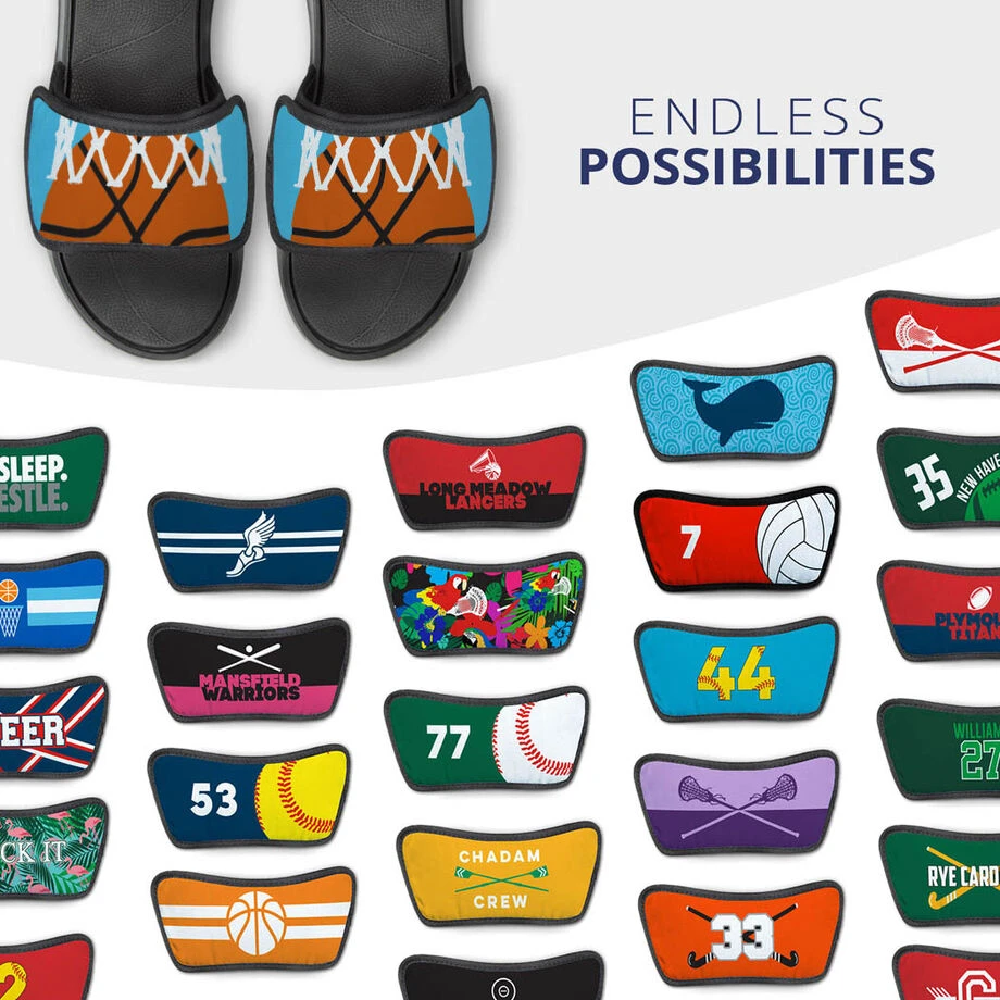 Basketball Repwell® Sandal Straps - Ball In Net 5 Basketball Repwell® Sandal Straps - Ball In Net - Image 5