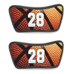 Basketball Repwell® Sandal Straps - Custom Basketball Number