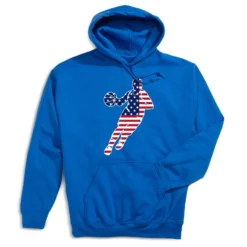 Basketball Hooded Sweatshirt - Basketball Stars And Stripes Player