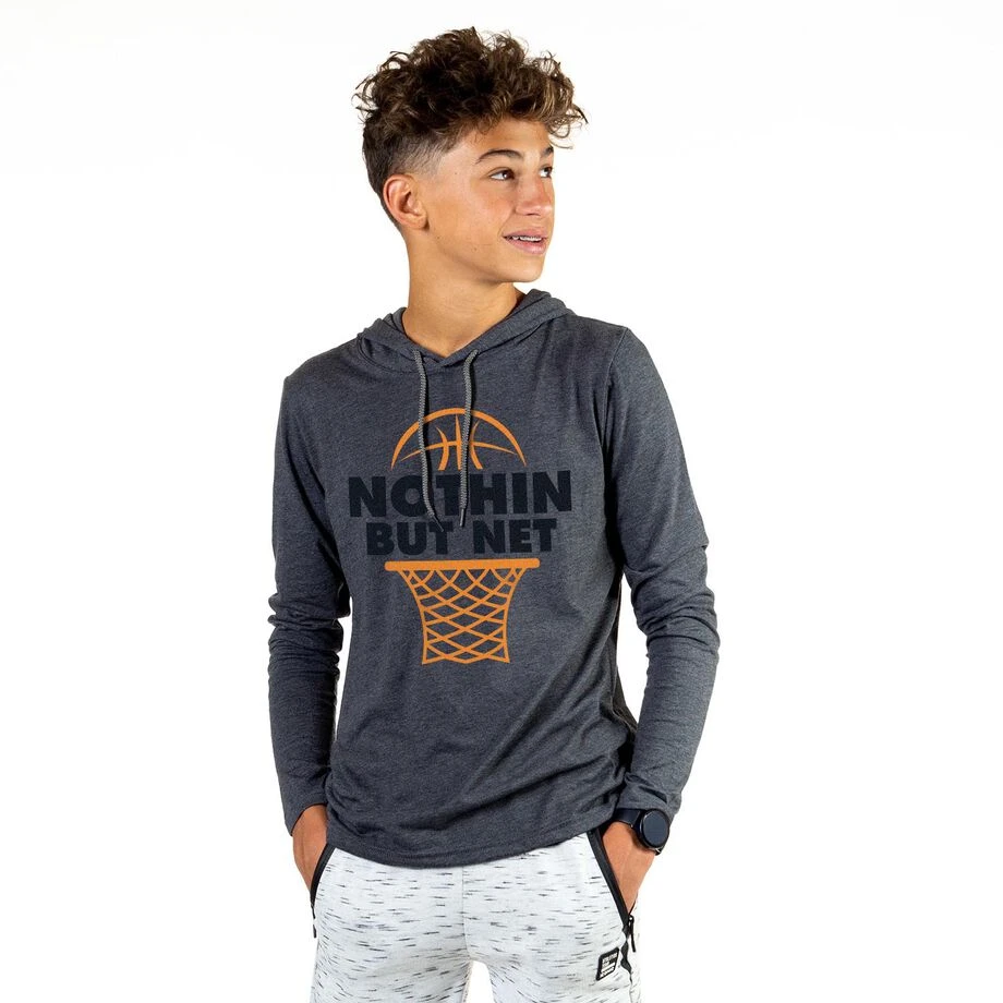 Men's Basketball Lightweight Hoodie - Nothing But Net 2 Men's Basketball Lightweight Hoodie - Nothing But Net - Image 2