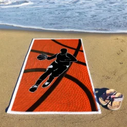 Basketball Premium Beach Towel - Player 7 Basketball Premium Beach Towel - Player -Sport Play Mode bk 02651 BEACH