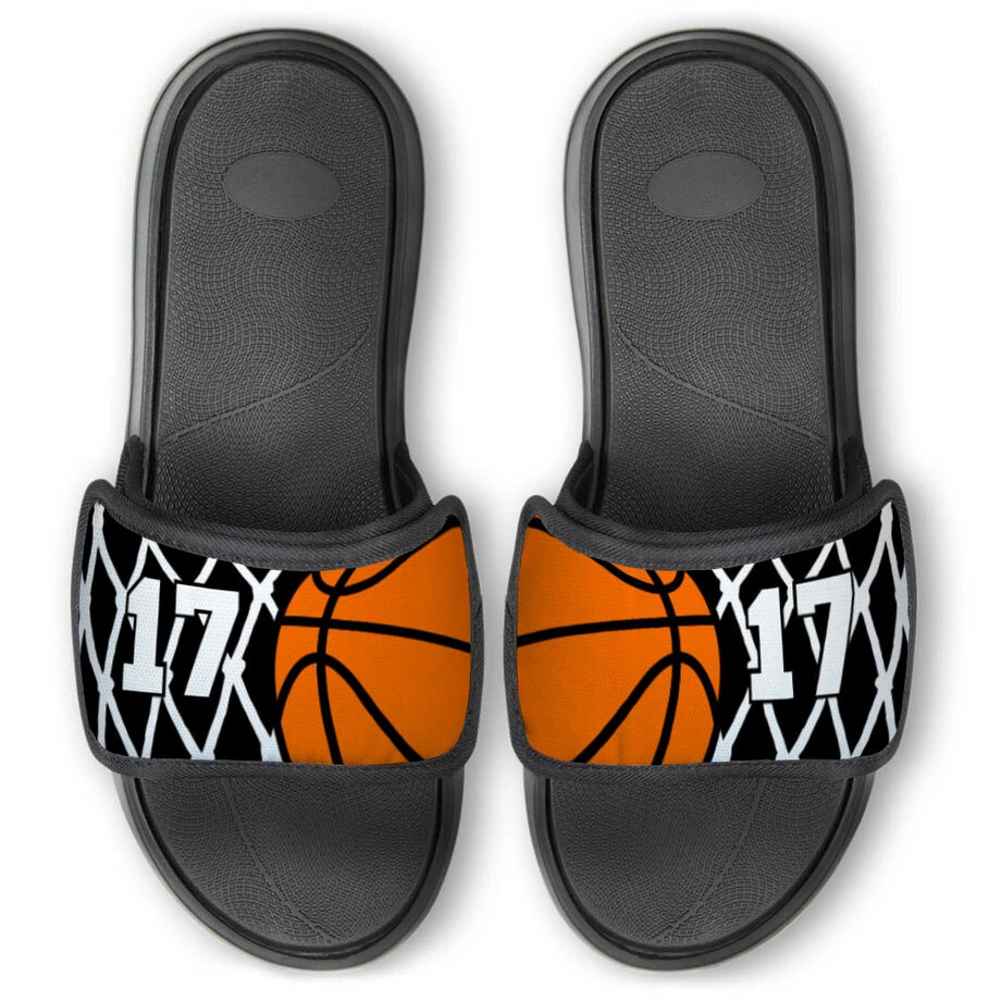Basketball Repwell® Sandal Straps - Hoop And Ball 2 Basketball Repwell® Sandal Straps - Hoop And Ball - Image 2