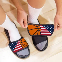 Basketball Repwell® Sandal Straps - USA Flag 8 Basketball Repwell® Sandal Straps - USA Flag -Sport Play Mode bk 02676 STRAPS LIFESTYLE