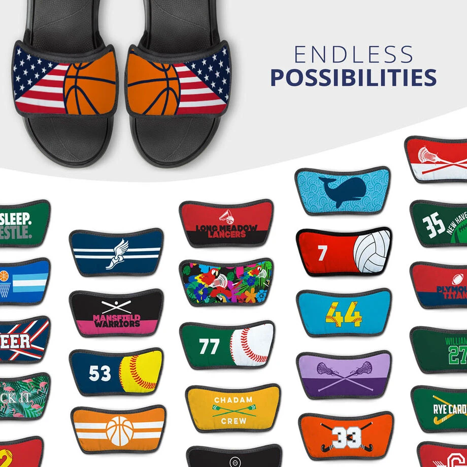 Basketball Repwell® Sandal Straps - USA Flag 5 Basketball Repwell® Sandal Straps - USA Flag - Image 5