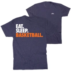 Basketball Short Sleeve T-Shirt - Eat. Sleep. Basketball. (Back Design)