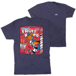 Basketball Short Sleeve T-Shirt - Fruit Hoops (Back Design)