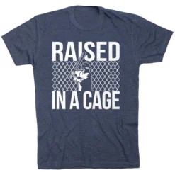 Baseball Tshirt Short Sleeve Raised In A Cage Baseball