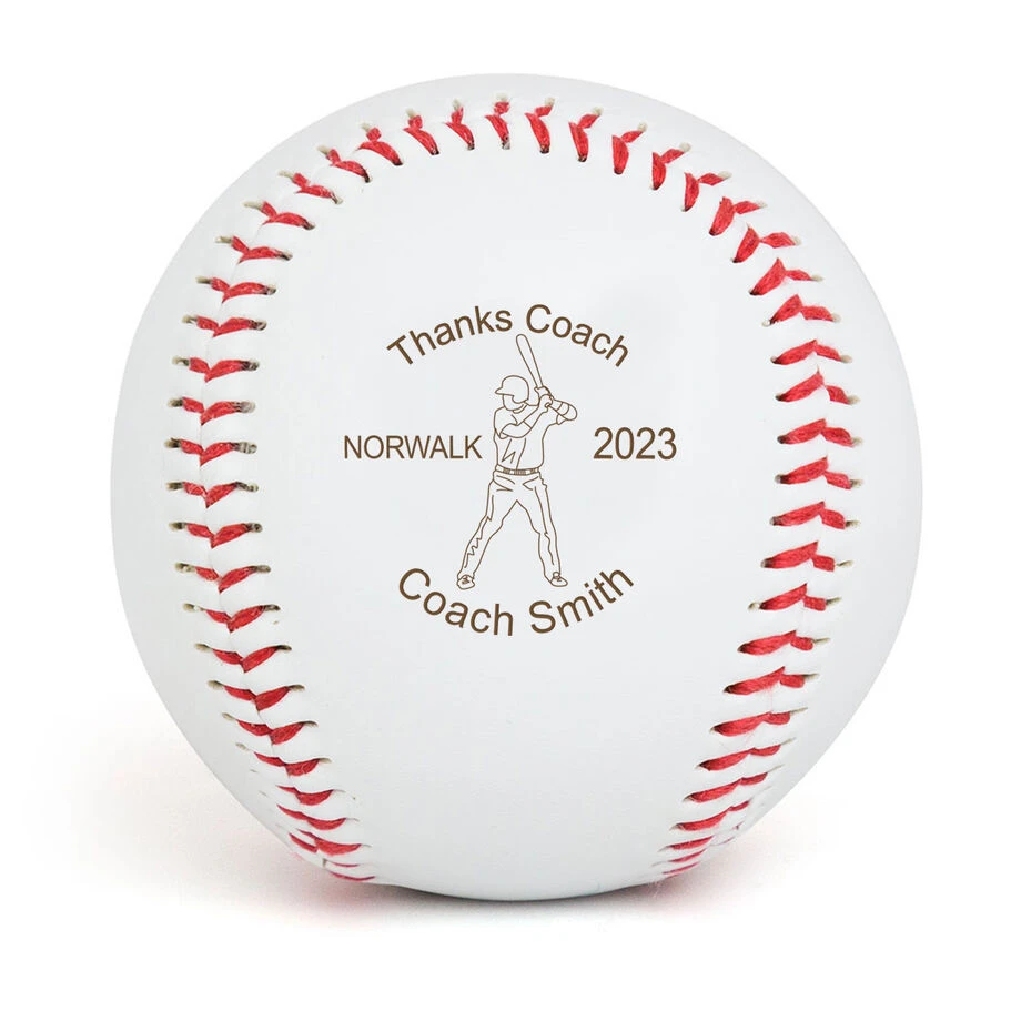 Baseball Thanks Coach Player Laser Engraved Baseball 1 Baseball Thanks Coach Player Laser Engraved Baseball