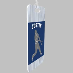 Baseball Bag/Luggage Tag - Personalized Baseball Player Guy 7 Baseball Bag/Luggage Tag - Personalized Baseball Player Guy -Sport Play Mode bs 00960 NAVYGRAY ALLPROFILE