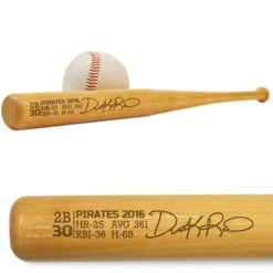 Baseball Mini Engraved Bat Signature Stats