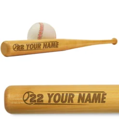 Baseball Mini Engraved Bat Your Name With Number