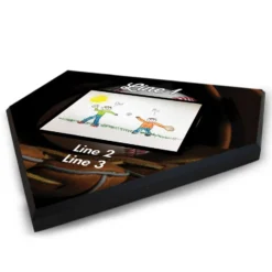 Baseball Home Plate Plaque Your Artwork With Glove Background -Sport Play Mode bs 01504 ANGLE