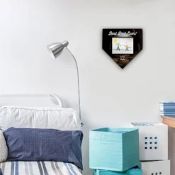 Baseball Home Plate Plaque Your Artwork With Glove Background -Sport Play Mode bs 01504 ROOM