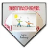 Baseball Home Plate Plaque Your Artwork With Baseball Background