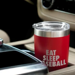 Baseball 20 Oz. Double Insulated Tumbler - Eat Sleep Baseball 11 Baseball 20 Oz. Double Insulated Tumbler - Eat Sleep Baseball -Sport Play Mode bs 01911 RED CAR