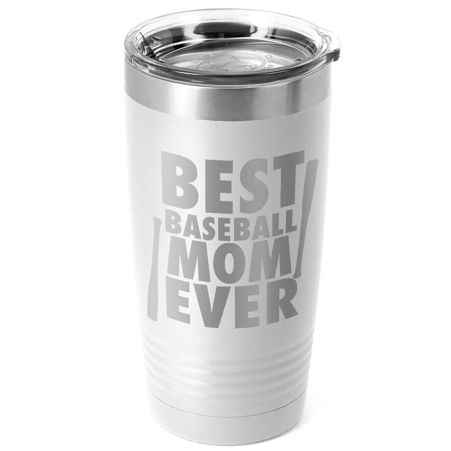 Baseball 20 Oz. Double Insulated Tumbler - Best Mom Ever 1 Baseball 20 Oz. Double Insulated Tumbler - Best Mom Ever