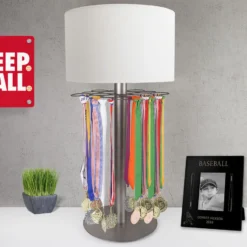 Baseball Tabletop Medal Display Lamp