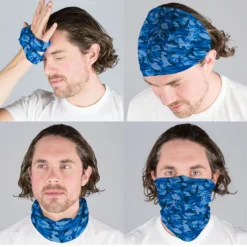 Baseball Multifunctional Headwear - Camouflage RokBAND 8 Baseball Multifunctional Headwear - Camouflage RokBAND -Sport Play Mode bs 02316 BLUE MALECOMP